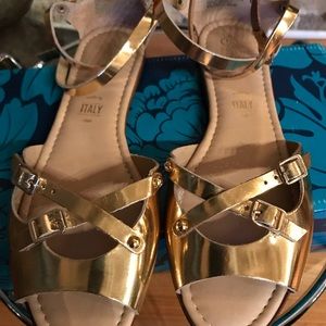 Gold sandals